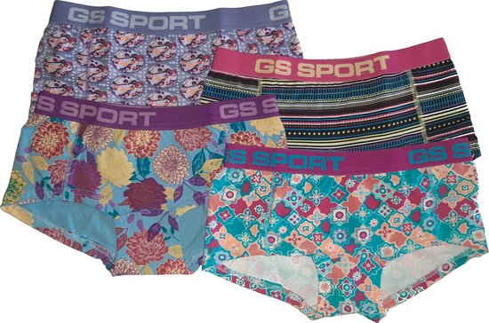 GS-Sport Boxers Dames met Print 4-Pack maat S | bol.com