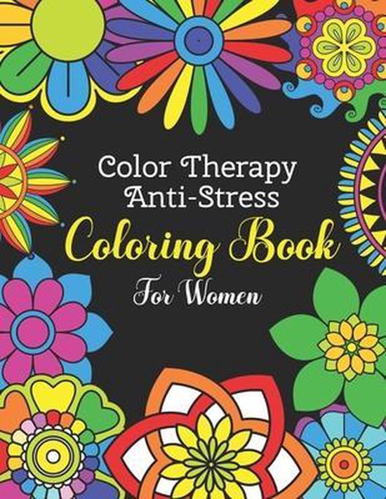 Color Therapy Anti Stress Coloring Book For Women - cover