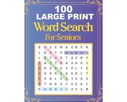 100 Large Print Word Search For Seniors