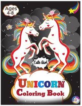 Cute Girl Unicorn Coloring Book