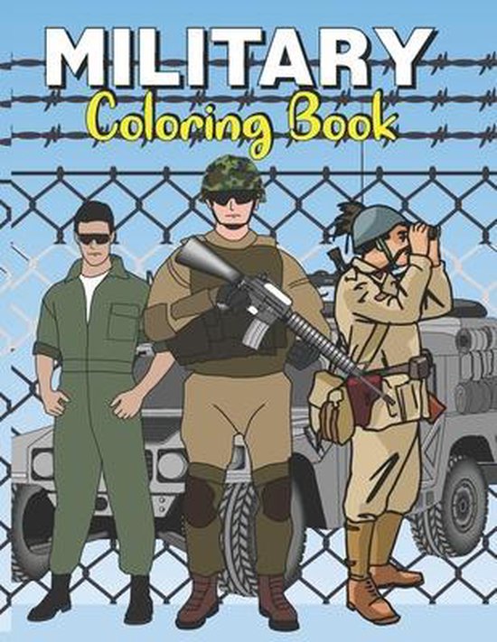 Military Coloring Book - cover