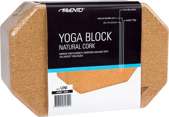 Avento Yoga Blok - Kurk - Kurk van Avento — afbeelding 4