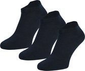 Eureka - Baluh - 3 Paar Bamboe sneaker Socks - 80% Bamboe vezel - Maat 43/45 - Zwart