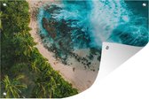 Tuinposter - Tuindoek - Tuinposters buiten - Strand van Hawaï - 120x80 cm - Tuin