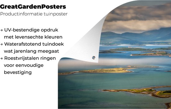 Vue sur la baie de Clew en Irlande affiche de jardin en vrac 60x40 cm - petit - toile de jardin / toile d'extérieur / Peintures pour l'extérieur (décoration de jardin)