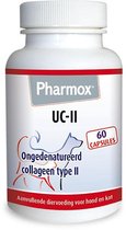 Pharmox Hond & Kat UC-II® | Vitamine C draagt bij tot de normale collageenvorming voor de normale werking van het kraakbeen | 60 capsules