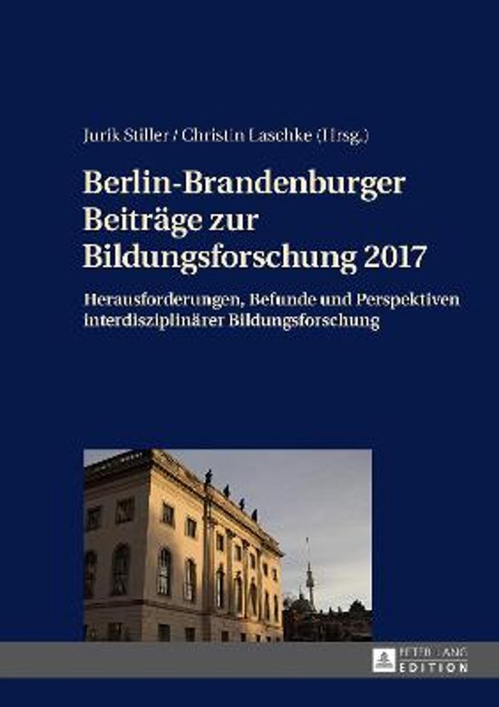 Berlin-Brandenburger Beitraege Zur Bildungsforschung 2017 - cover