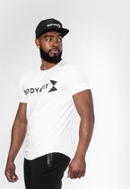Body & Fit Essential Relax T Shirt - Sportshirt Heren – Slim Fit Sport T-Shirt – Maat M - Wit