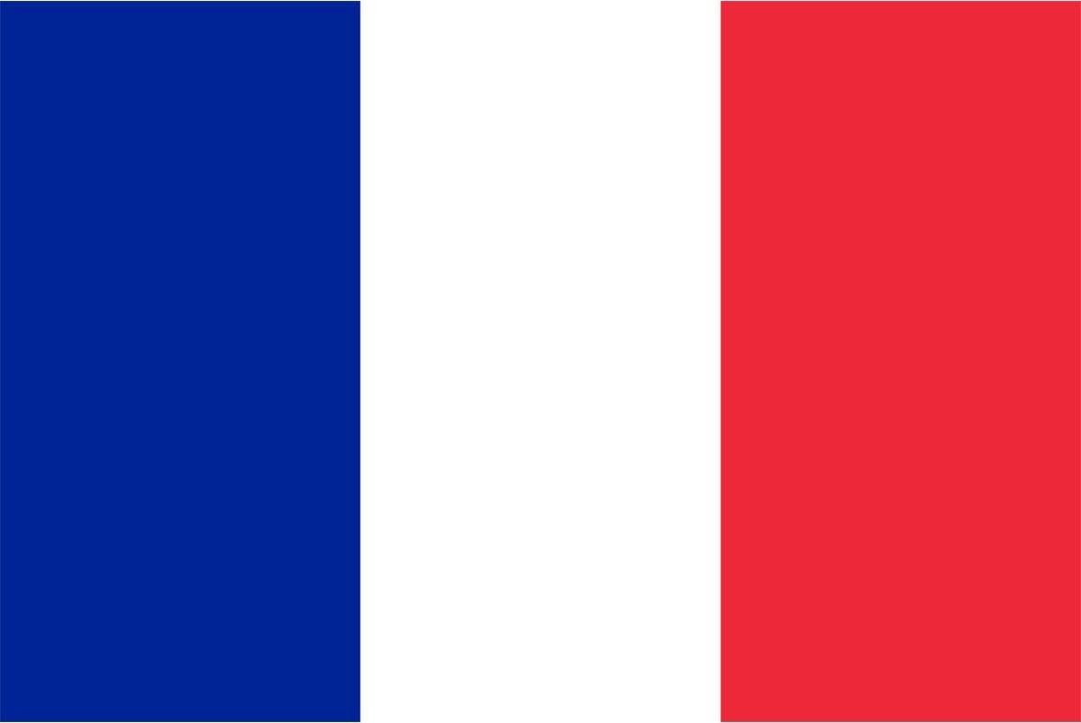 Mega vlag Frankrijk XXL - gevelvlag - supportersvlag - 436 x 350 cm