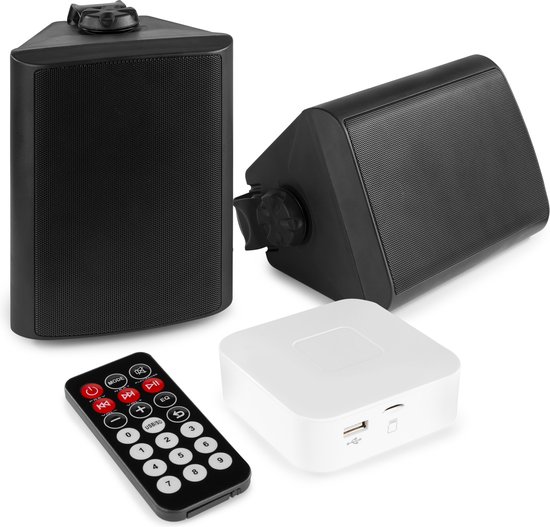 streepje comfort Robijn Buitenspeakers - Power Dynamics Bluetooth speakerset met 2 speakers voor  buiten (5... | bol.com