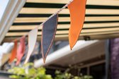 Vlaggenlijn Hollands Glorie | 4 meter |stoffen vlaggetjes | duurzaam & handgemaakt | oranje rood wit blauw