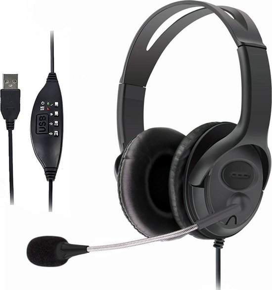 Gaming Headset - Stereo hoofdtelefoon met microfoon - USB - geschikt voor  PC +... | bol