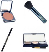 Bolero Cosmetics - Gift Set Deluxe - Bronzing Poeder - Eyebrowkit Medium Brown - Eyeliner Duo Black - Poederkwast