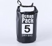 Waterdichte Tas - Dry bag - 5L - Zwart - Ocean Pack - Dry Sack - Survival Outdoor Rugzak - Drybags - Boottas - Zeiltas