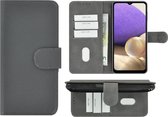 Samsung Galaxy A22 5G Hoesje - 5G - Bookcase - Pu Leder Wallet Book Case Grijs Cover
