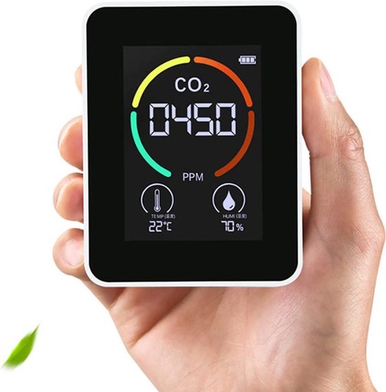 Compteur de CO2 intérieur Détecteur de dioxyde de Carbone Moniteur de qualité de l'air F 