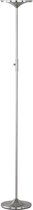 LED Vloerlamp - Trinon Oringa - 20W - Warm Wit 3000K - Dimbaar - Rond - Mat Nikkel - Aluminium