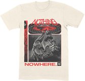 Nothing,Nowhere. Heren Tshirt -M- Sci-Fi Scorpio Fight Creme