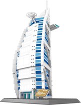 Wange 5220 Architect Burj Al Arab Hotel in Dubai - 1307 bouwstenen - Compatibel met grote merken - Bouwdoos