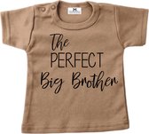 T-shirt met leuke tekst-grote broer-The perfect big brother-Maat 104