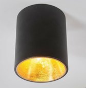 Lindby - LED plafondlamp - 1licht - metaal - H: 12 cm - , goud - Inclusief lichtbron