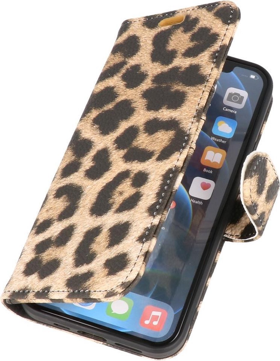 MP Case book case style iPhone 11 wallet case - Luipaard Geel