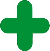 Vloersticker X-vorm, 10 stuks Groen