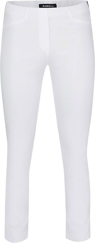 Robell Comfort 7/8 Stretch Broek - Rose 09 - Wit - EU40