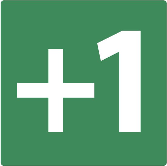 Sticker Level 1 Niveau +1 sticker 50 x 50 mm - 10 stuks per kaart | bol