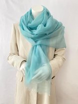 Antonia Wildenberg - ANNAPURNA teal - 100% Kasjmier / Cashmere - 100*230 | 55gr.