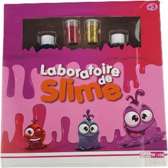 Slijm Laboratorium Glitters - Slime - Kunststof - Geel / Rood - 80 Gram
