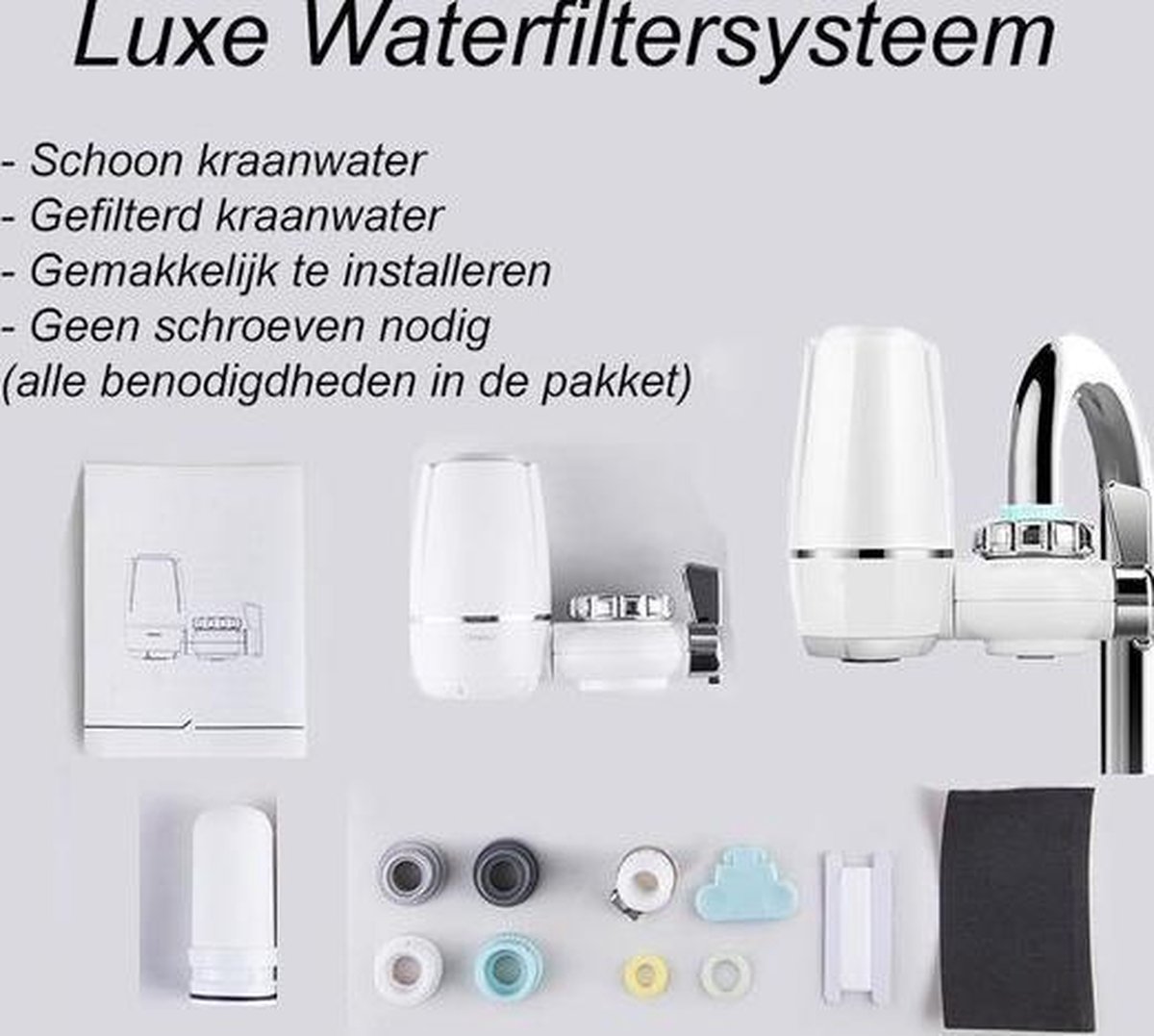 Kraanfilter | Waterontharder | Keramische filter | Waterfiltersysteem | Waterzuivering kraanwater - Happy Tears