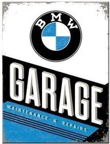 BMW Garage. Koelkastmagneet 8 cm x 6 cm.