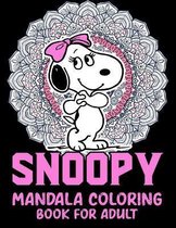 Snoopy Mandala Coloring Book For Adult