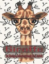 giraffe 30 design coloring book for adult