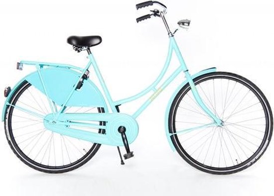 Aldo 28 inch omafiets basic 50cm turquoise | bol.com