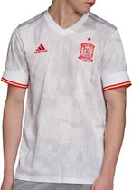 adidas Spanje Uit Sportshirt - Maat S  - Mannen - wit - grijs - rood - geel