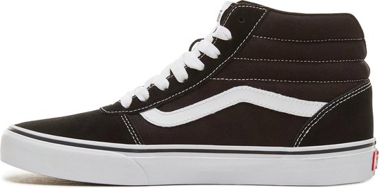 Vans Ward Hi Heren Sneakers - (Suede Canvas) Black/White - Maat 44 - Vans
