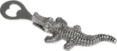 By Kohler Flessenopener krokodil zilver metaal 23x5x2cm (111297)