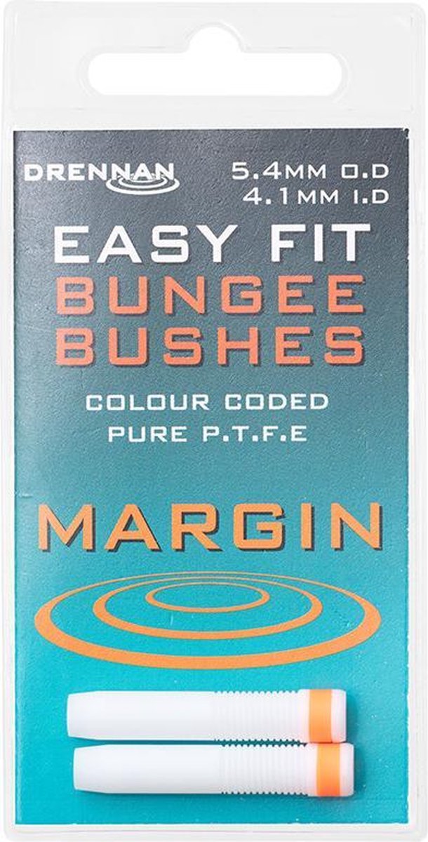 Drennan Easy Fit Bungee Bushes - Margin - 4.1mm ID - Oranje