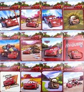 Disney-pixar, Cars Magneetset 12 stuks (8,5x8,5 cm),  Lightning McQueen en Mater.