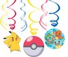 AMSCAN - 6 Pokemon spiraaldecoraties - Decoratie > Slingers en hangdecoraties