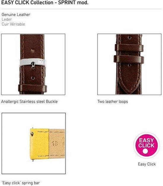 Bracelet montre Morellato PMX041RODIUS - Cuir - Tan - 18mm