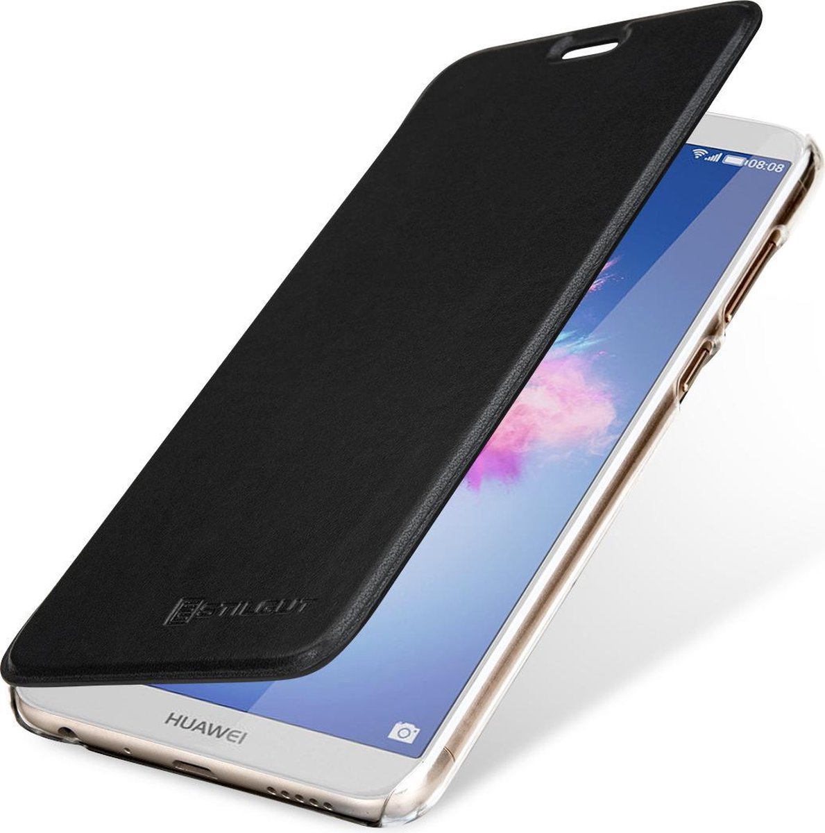 StilGut Freenet Berlin - Telefoonhoesje Huawei P Smart 2019 zwart