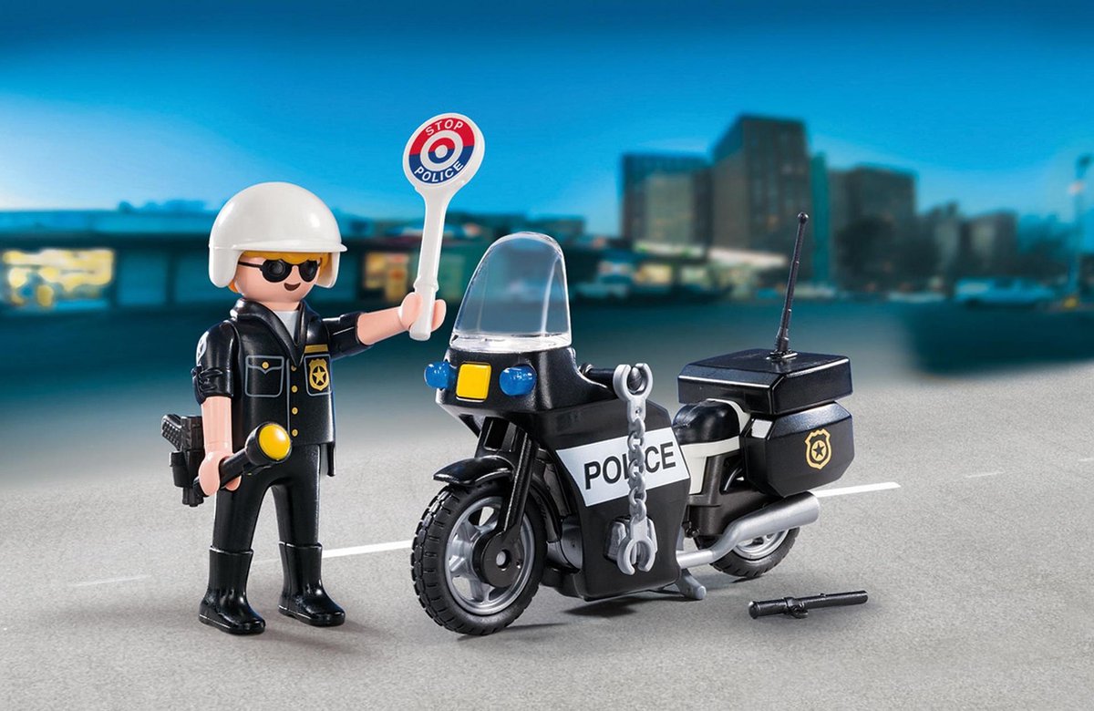 Actiefiguur City Action Police Playmobil 5648 Zwart (13 Pcs) — afbeelding 6