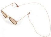 Zonnebril Ketting / Brillenkoord | Parel - Pearl | Wit/Rosekleurig | 72 cm