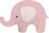 Flycarpets Kids Kinderkamer Vloerkleed - Olifant - Roze - 85x120 cm