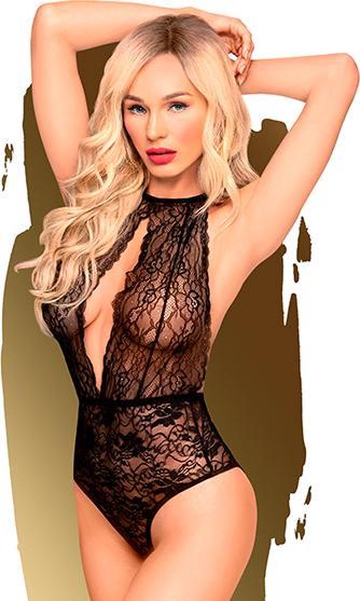 Penthouse Lingerie Perfect Lover - Erotische Body - Maat M/L - Zwart