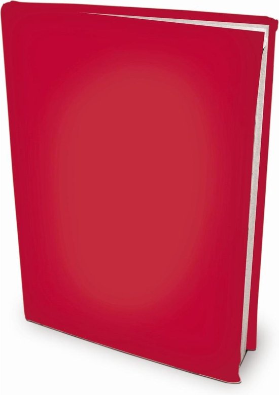 Rekbare boekenkaften A4 - Rood - 6 stuks