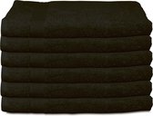 Polydaun Handdoek - Zwart - 6 stuks - 60x110 cm